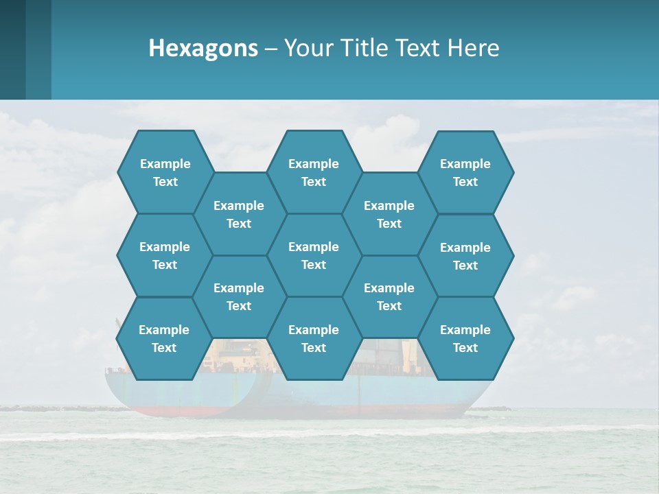 Blue Sky Conceptual Holding PowerPoint Template