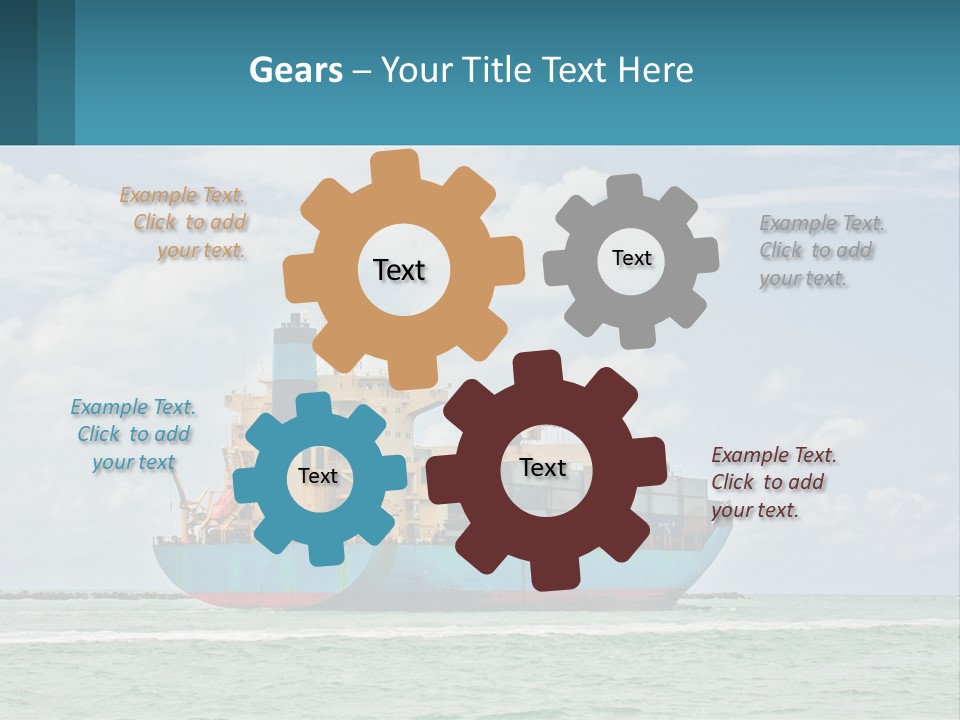 Blue Sky Conceptual Holding PowerPoint Template