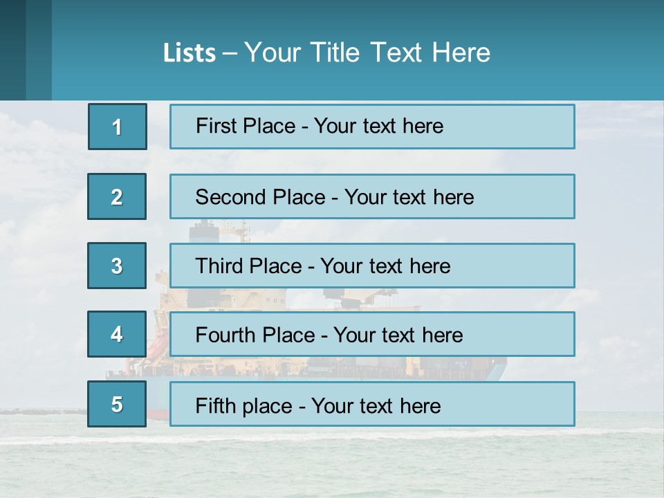 Blue Sky Conceptual Holding PowerPoint Template