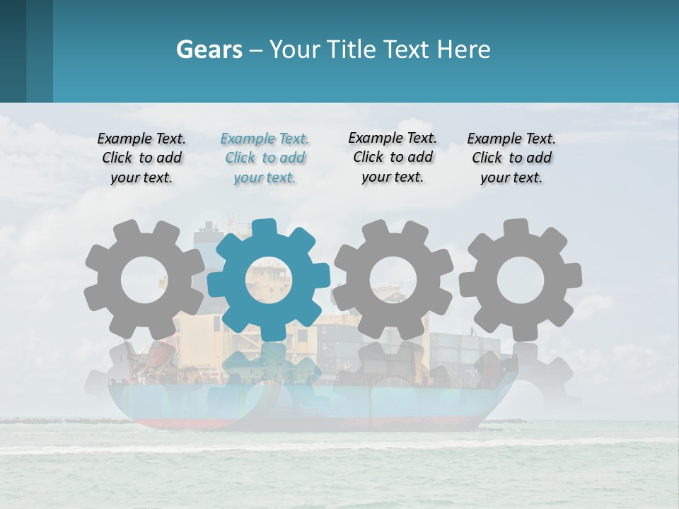 Blue Sky Conceptual Holding PowerPoint Template