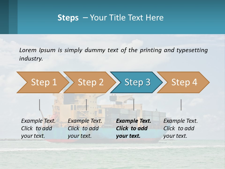 Blue Sky Conceptual Holding PowerPoint Template