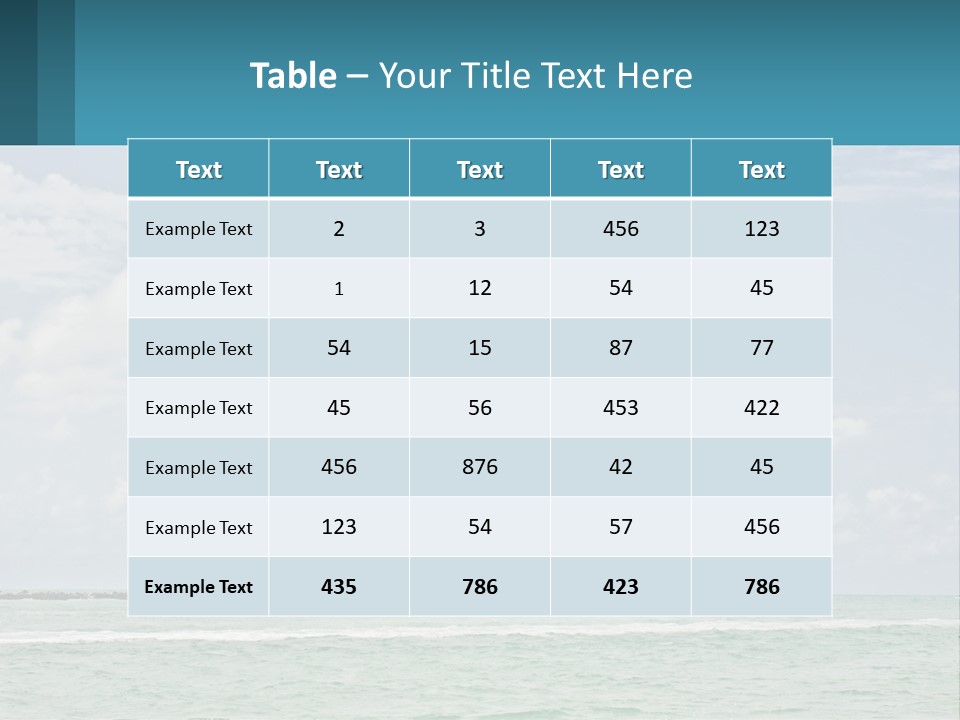 Blue Sky Conceptual Holding PowerPoint Template