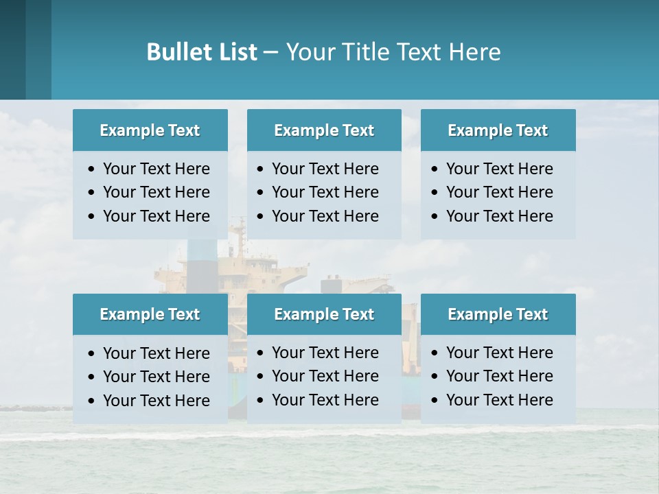 Blue Sky Conceptual Holding PowerPoint Template