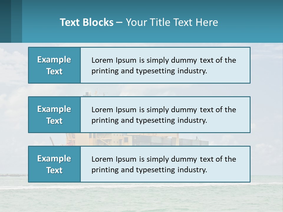 Blue Sky Conceptual Holding PowerPoint Template