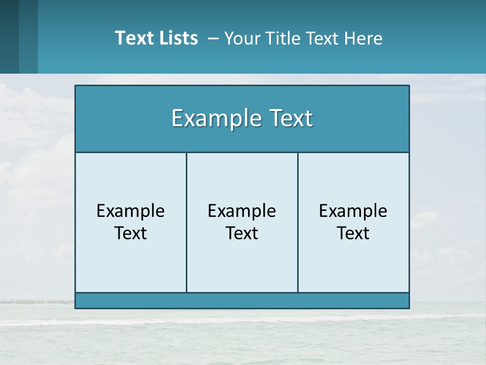 Blue Sky Conceptual Holding PowerPoint Template