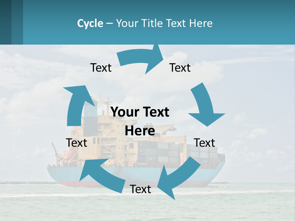 Blue Sky Conceptual Holding PowerPoint Template