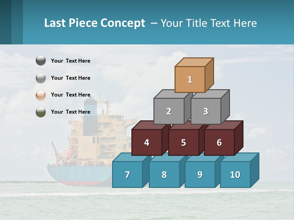 Blue Sky Conceptual Holding PowerPoint Template