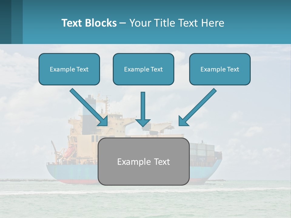 Blue Sky Conceptual Holding PowerPoint Template