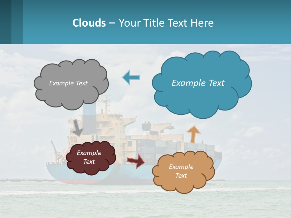 Blue Sky Conceptual Holding PowerPoint Template