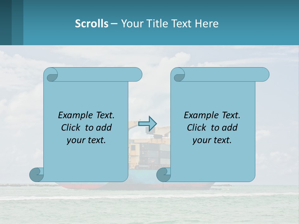 Blue Sky Conceptual Holding PowerPoint Template