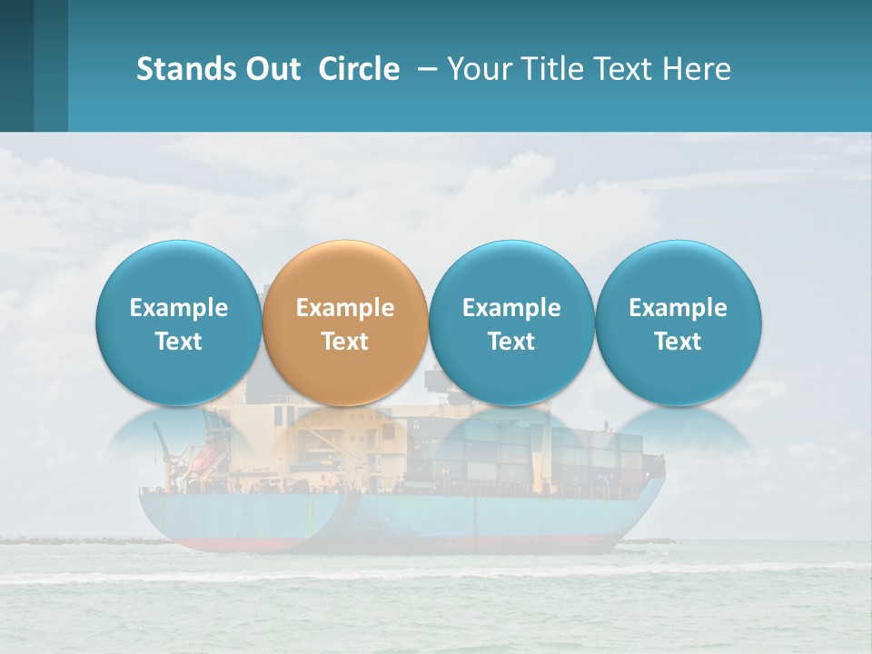 Blue Sky Conceptual Holding PowerPoint Template