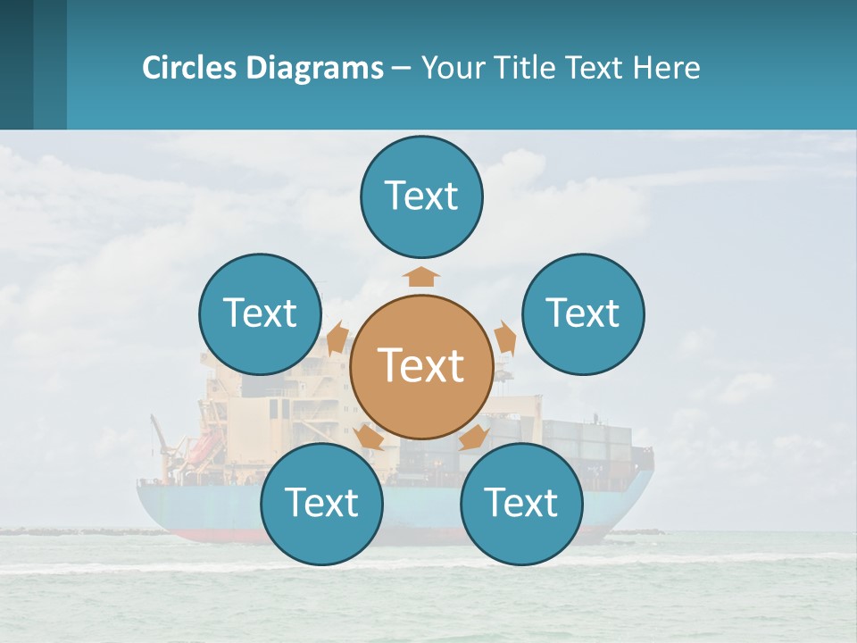 Blue Sky Conceptual Holding PowerPoint Template