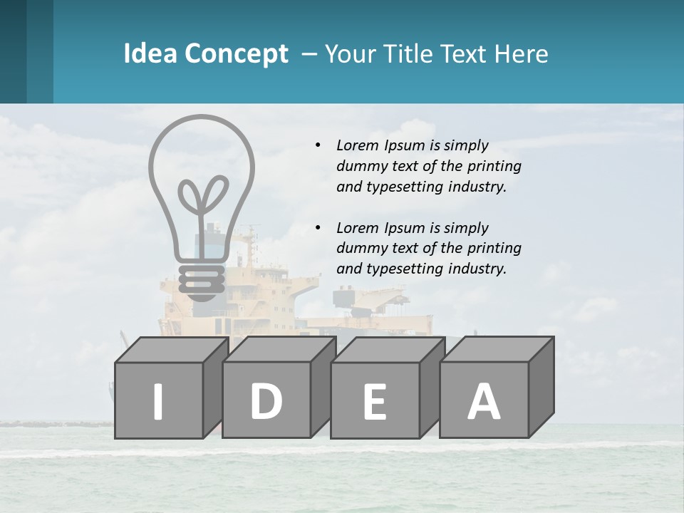 Blue Sky Conceptual Holding PowerPoint Template