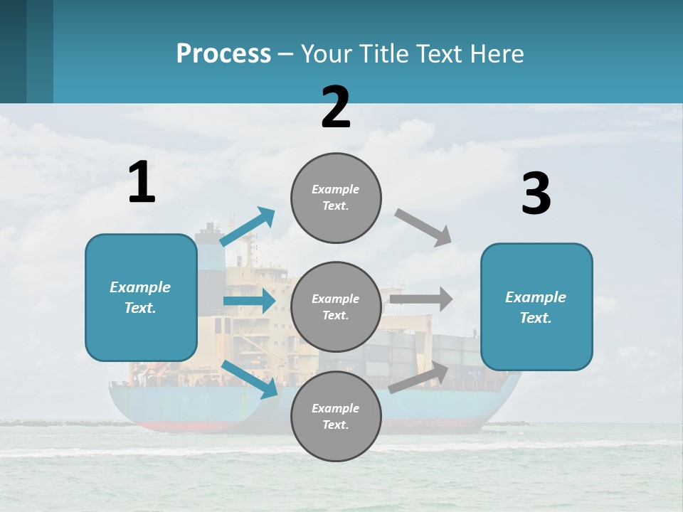 Blue Sky Conceptual Holding PowerPoint Template