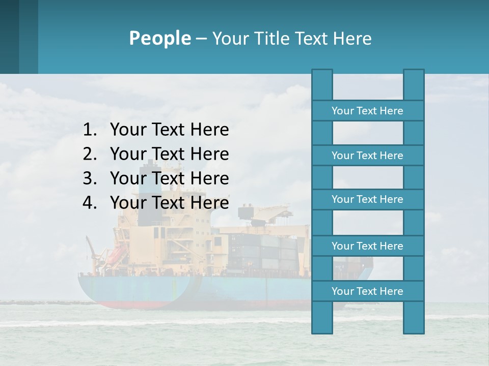 Blue Sky Conceptual Holding PowerPoint Template