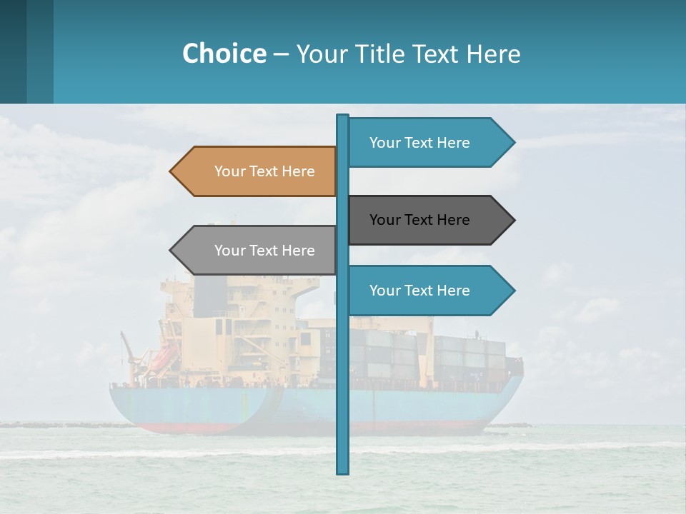 Blue Sky Conceptual Holding PowerPoint Template