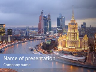Holding Sky Ownership PowerPoint Template