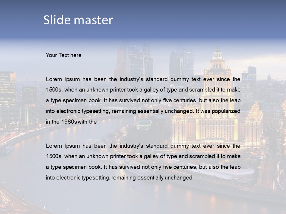 Holding Sky Ownership PowerPoint Template