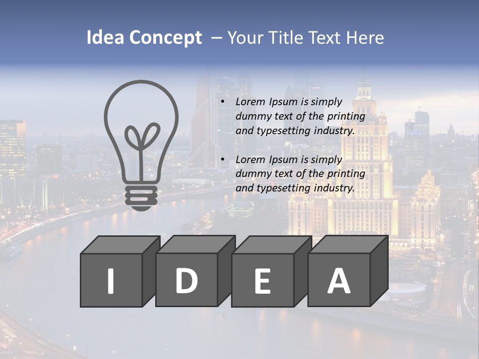 Holding Sky Ownership PowerPoint Template