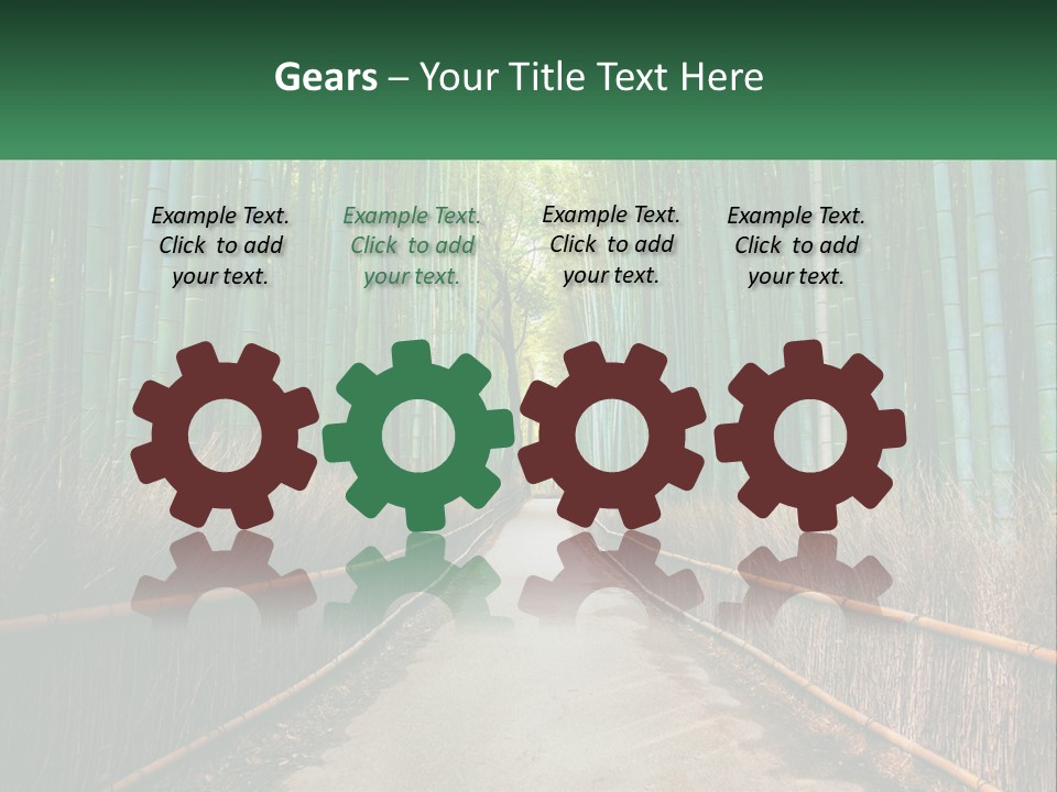 Hand Rent Leaf PowerPoint Template