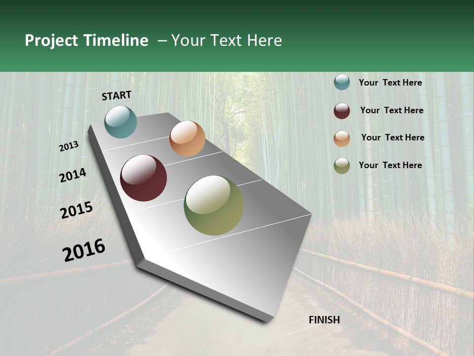 Hand Rent Leaf PowerPoint Template