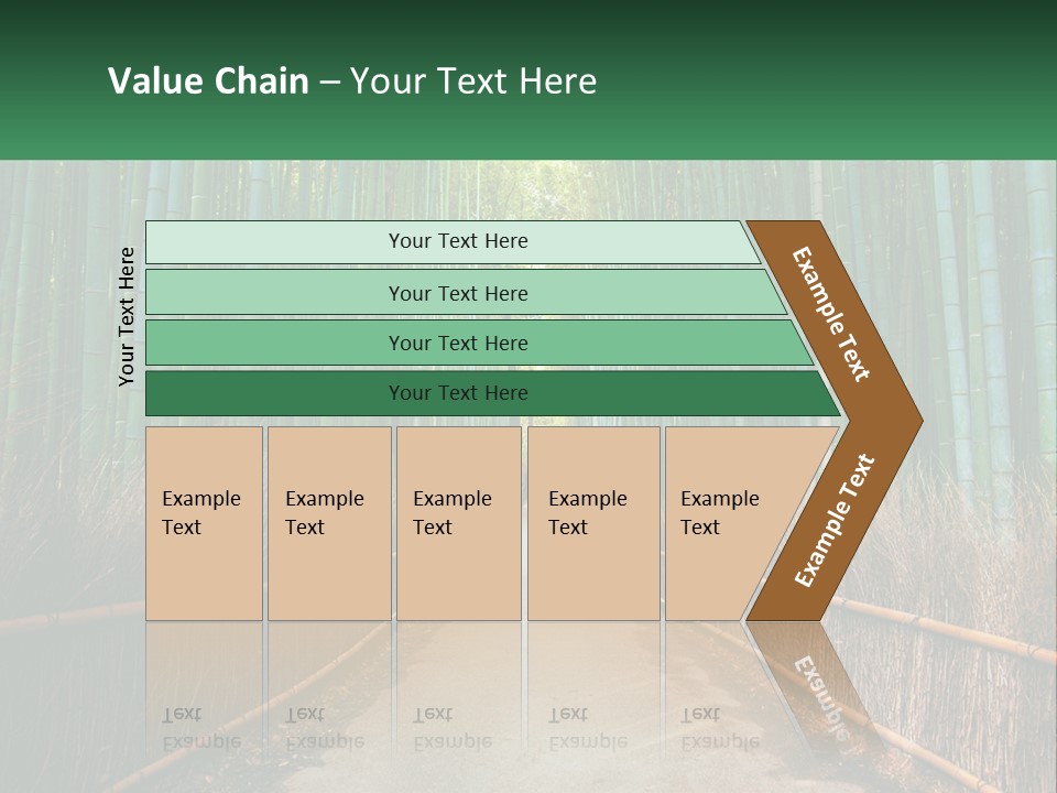 Hand Rent Leaf PowerPoint Template