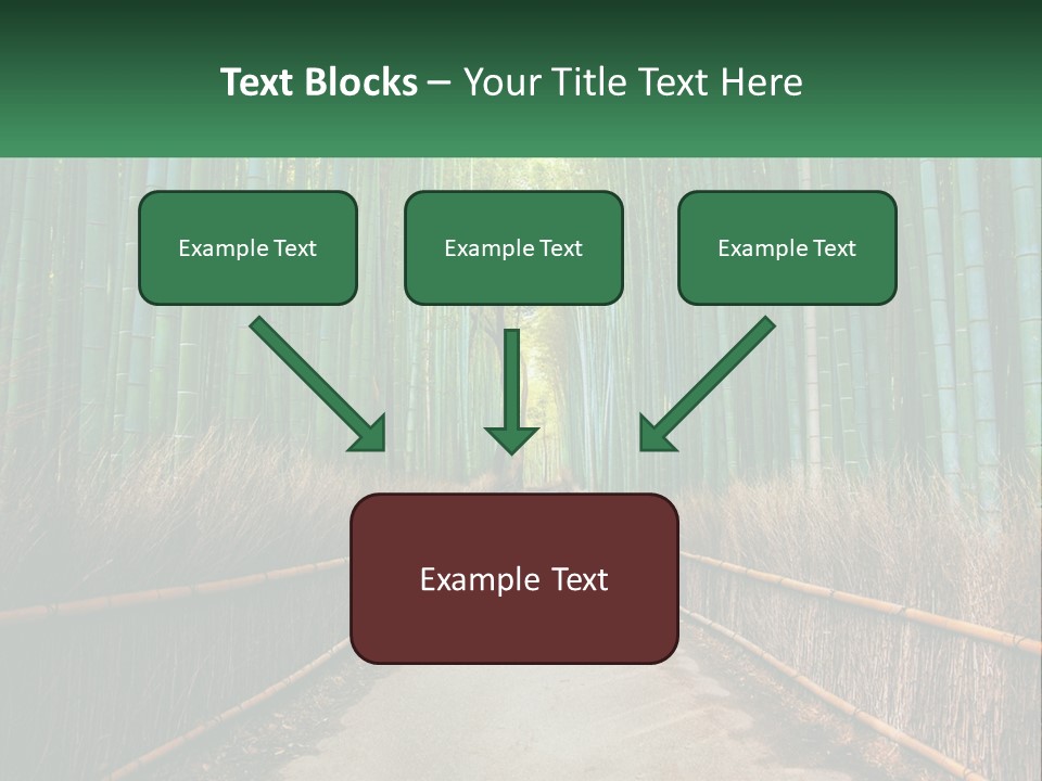 Hand Rent Leaf PowerPoint Template