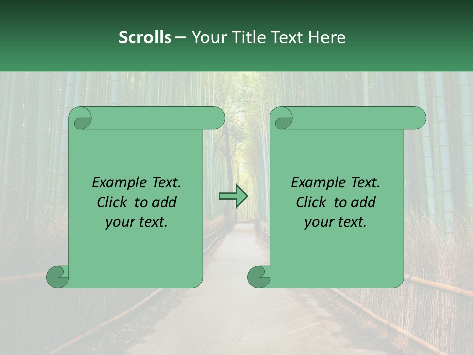 Hand Rent Leaf PowerPoint Template