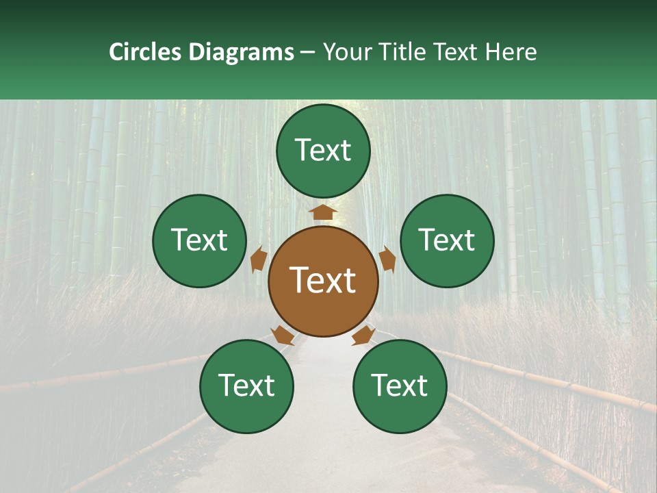 Hand Rent Leaf PowerPoint Template