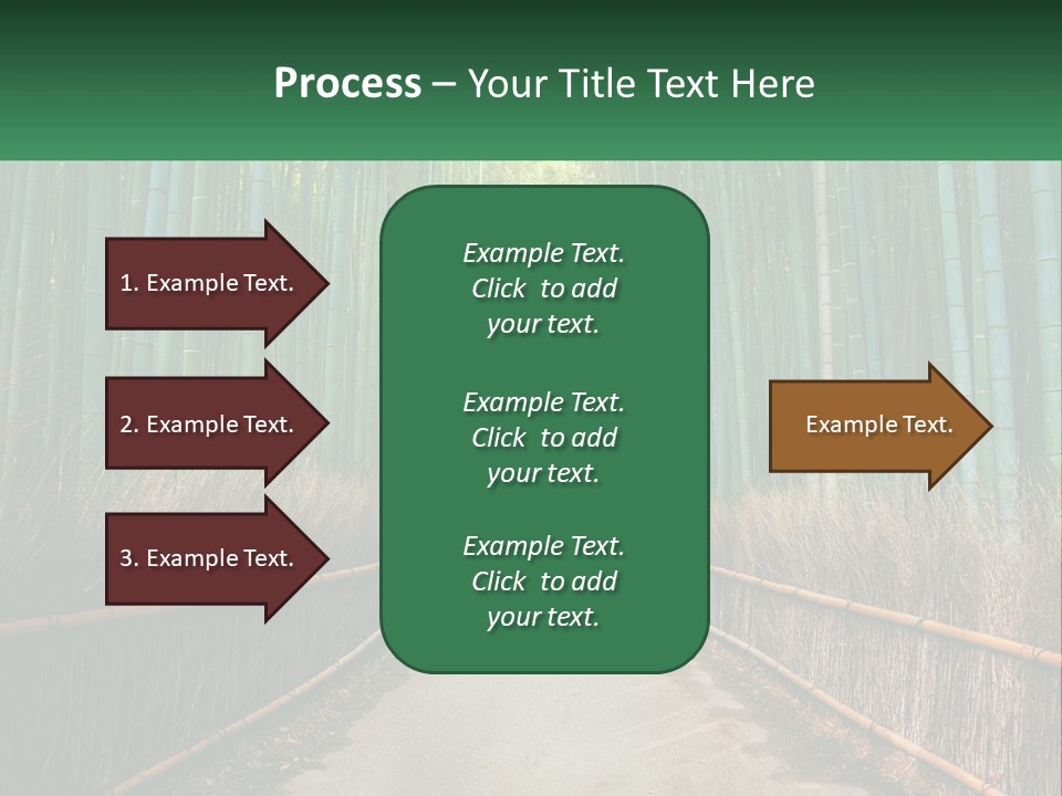 Hand Rent Leaf PowerPoint Template