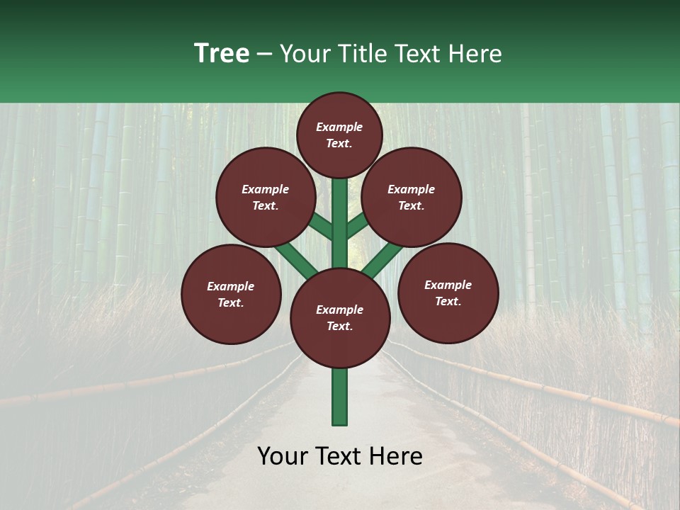 Hand Rent Leaf PowerPoint Template