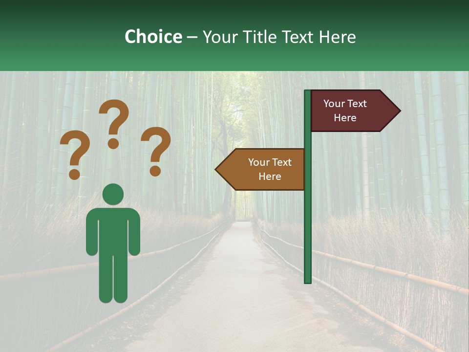 Hand Rent Leaf PowerPoint Template