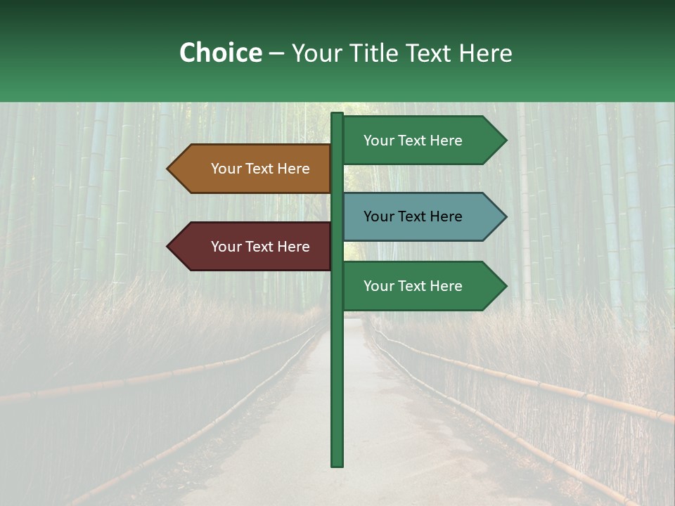 Hand Rent Leaf PowerPoint Template