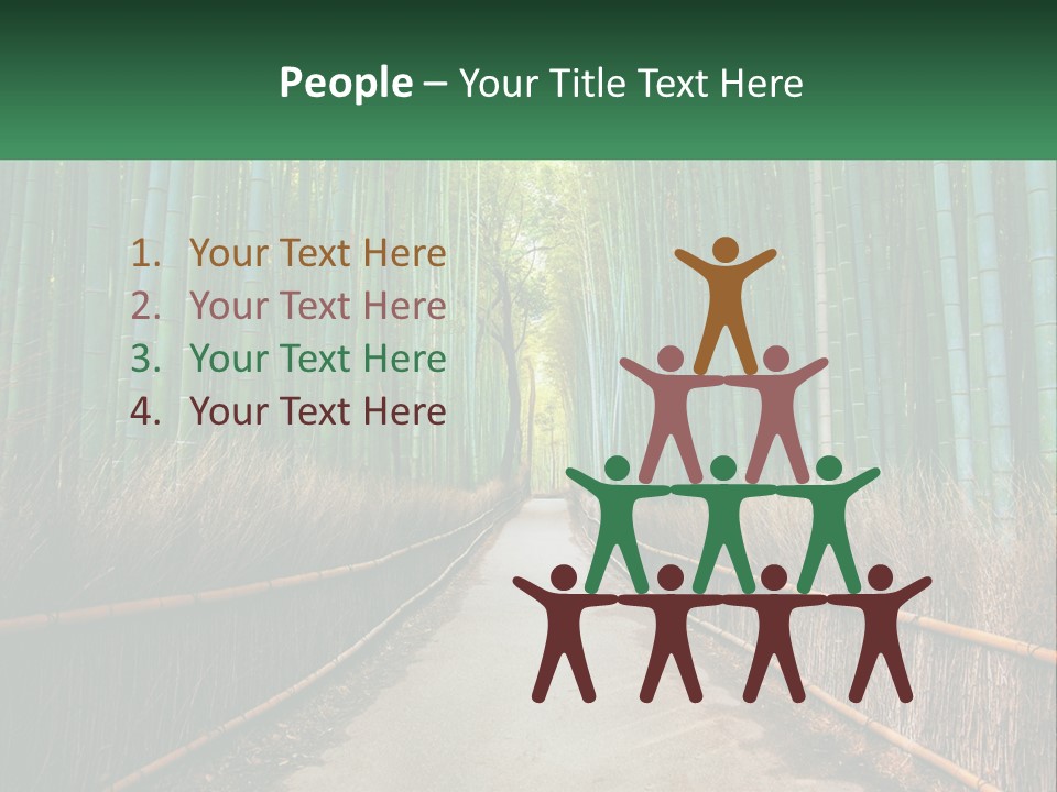 Hand Rent Leaf PowerPoint Template