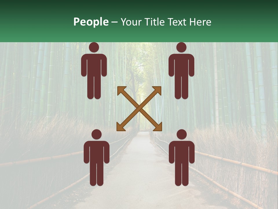 Hand Rent Leaf PowerPoint Template