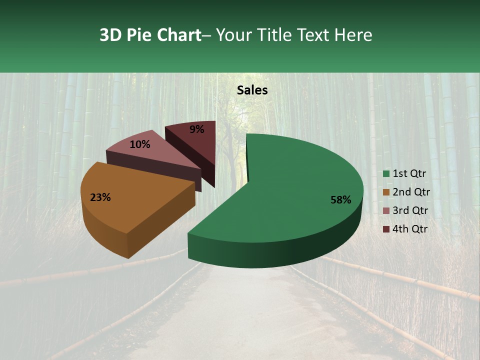 Hand Rent Leaf PowerPoint Template
