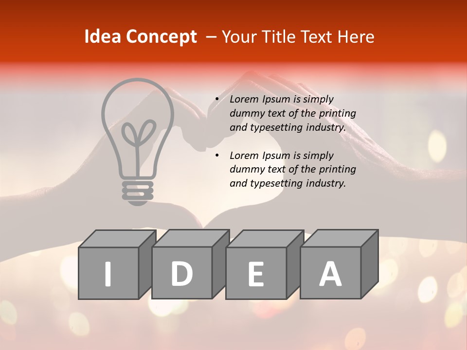 Investment Hand Buy PowerPoint Template