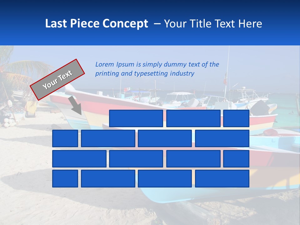 Selling Blue Sky Human Hand PowerPoint Template