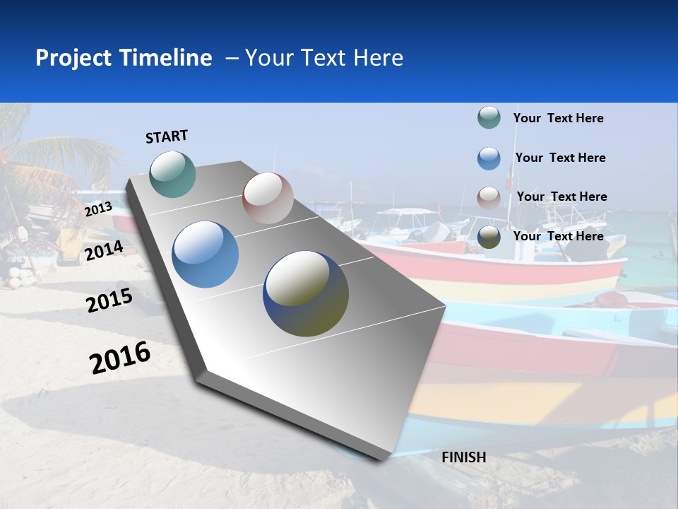 Selling Blue Sky Human Hand PowerPoint Template