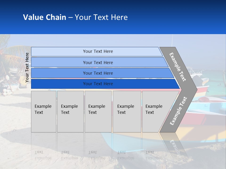 Selling Blue Sky Human Hand PowerPoint Template