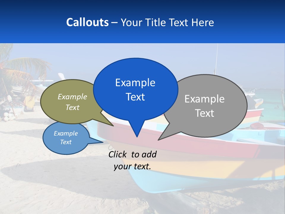 Selling Blue Sky Human Hand PowerPoint Template