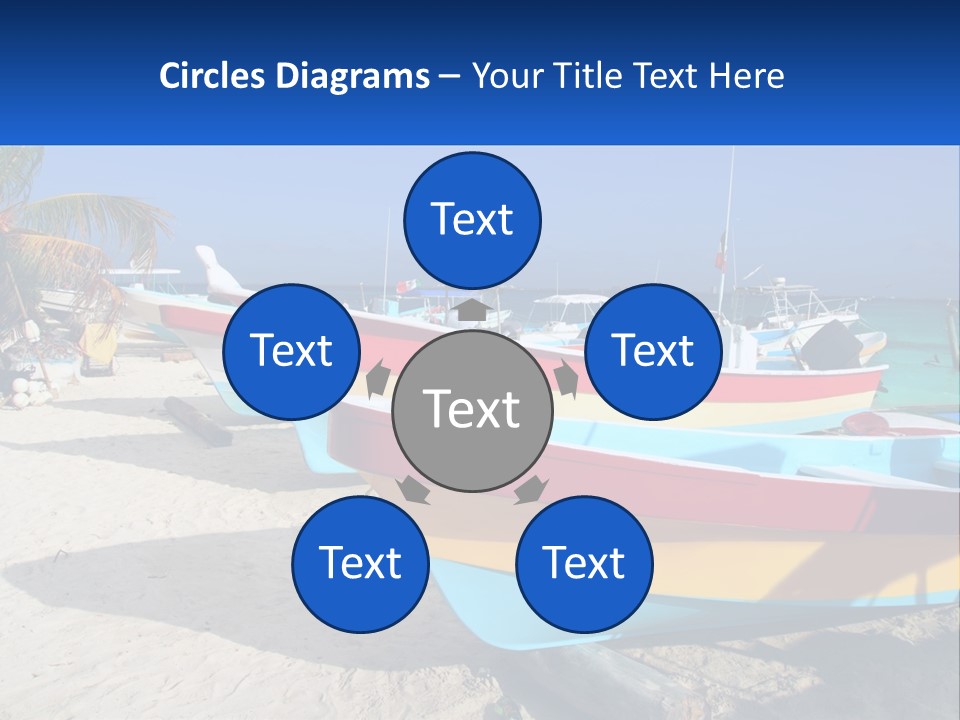 Selling Blue Sky Human Hand PowerPoint Template