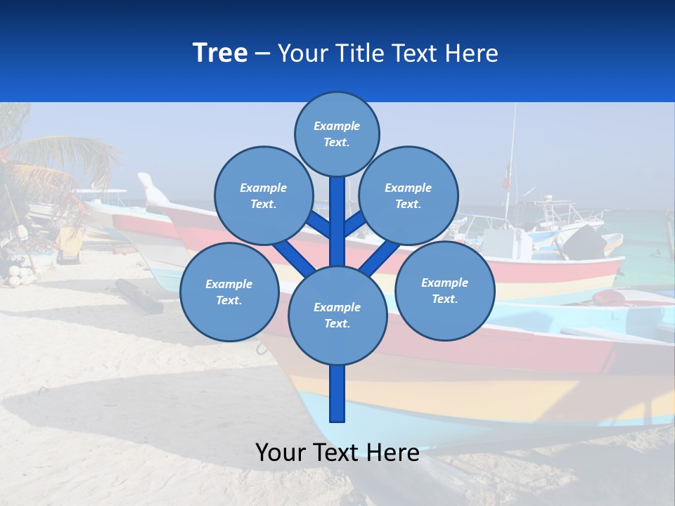 Selling Blue Sky Human Hand PowerPoint Template