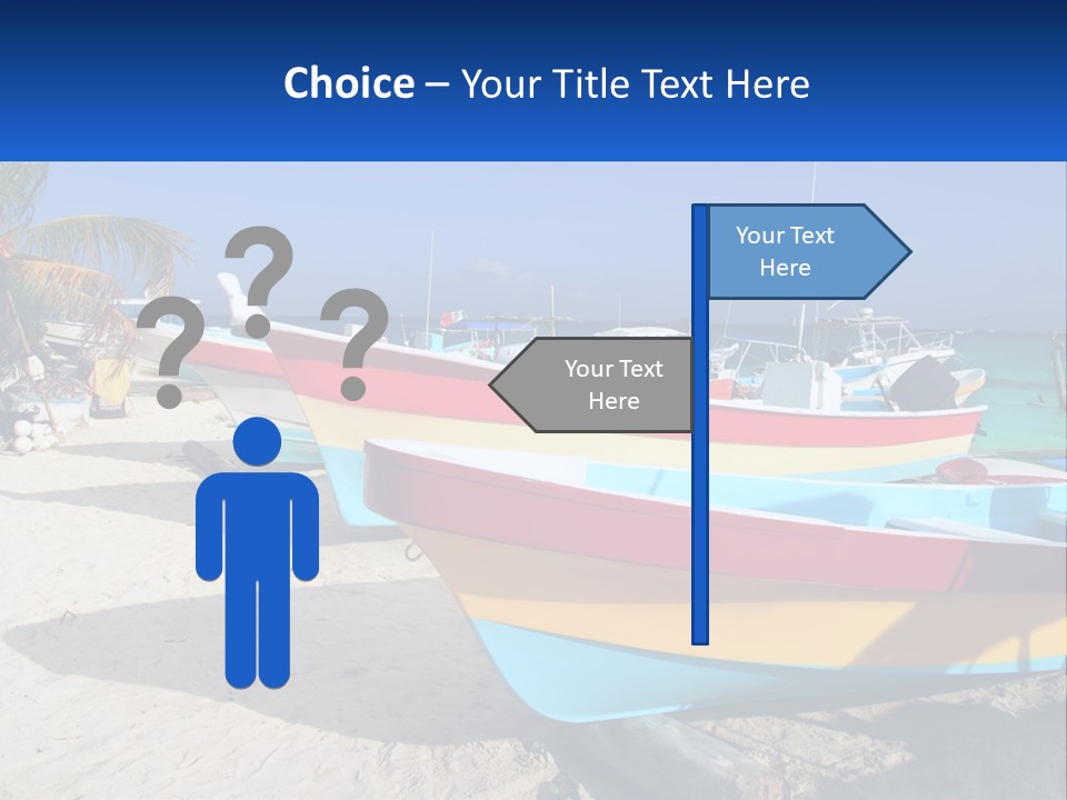 Selling Blue Sky Human Hand PowerPoint Template