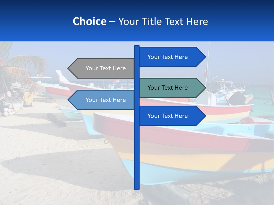 Selling Blue Sky Human Hand PowerPoint Template