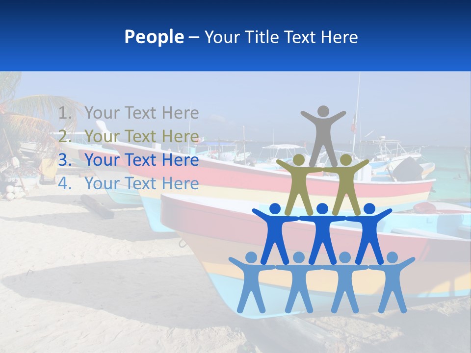 Selling Blue Sky Human Hand PowerPoint Template