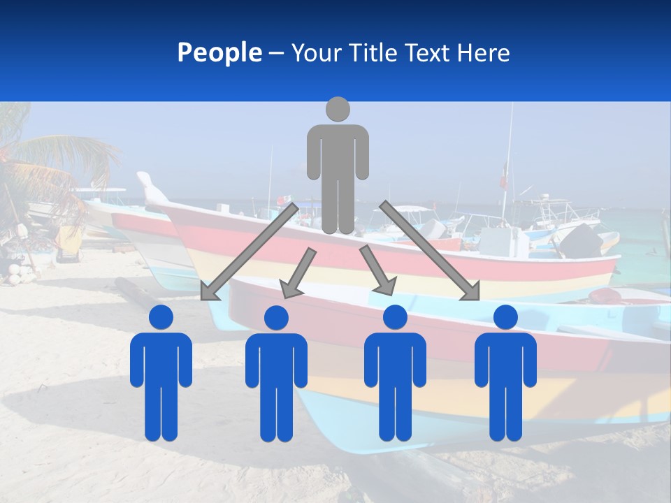 Selling Blue Sky Human Hand PowerPoint Template