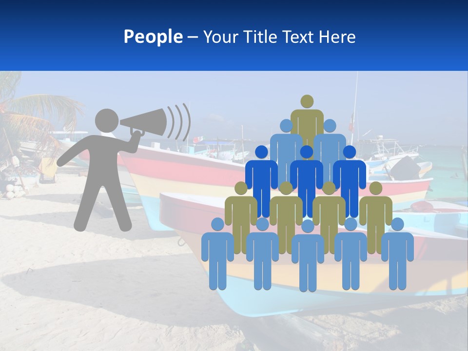 Selling Blue Sky Human Hand PowerPoint Template
