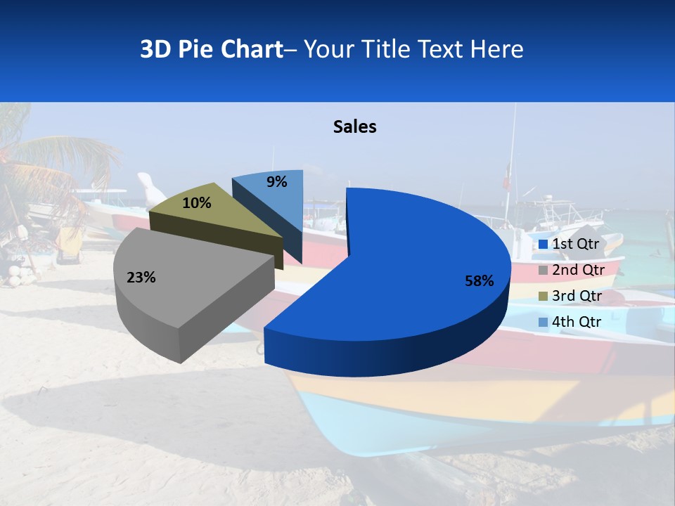 Selling Blue Sky Human Hand PowerPoint Template