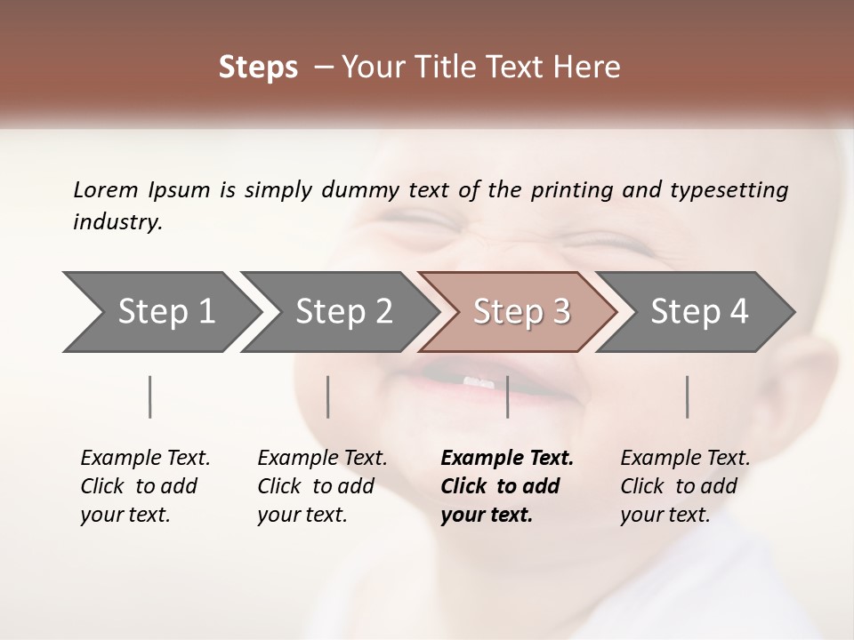 Blue Sky Man New PowerPoint Template